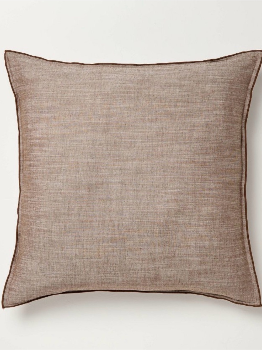 26"x26" Euro Square Throw Pillow Brown - Hearth & Hand™ with Magnolia